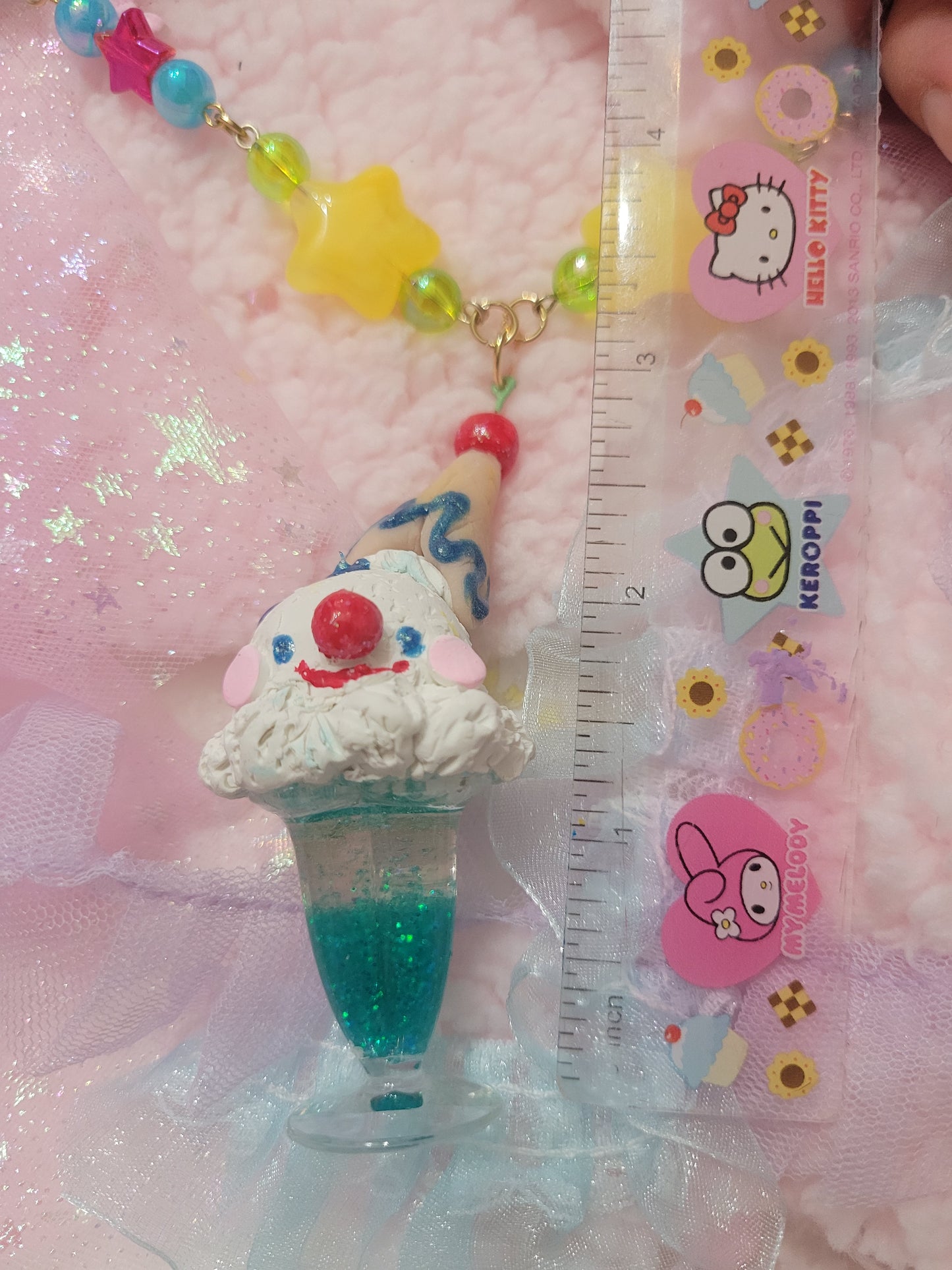 Clown Sundae necklace
