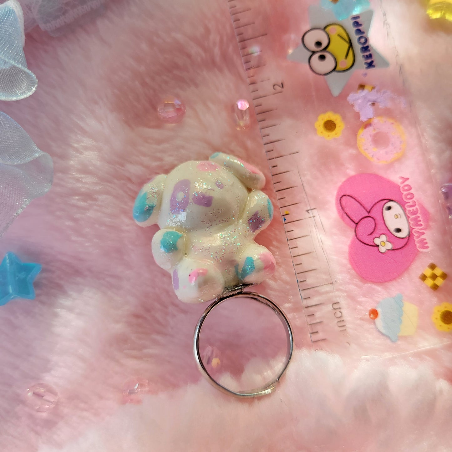 Rainbow Puppy Ring