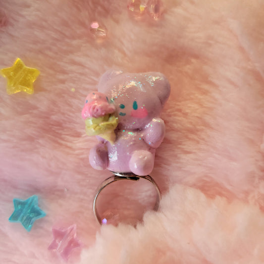 purple bear ring