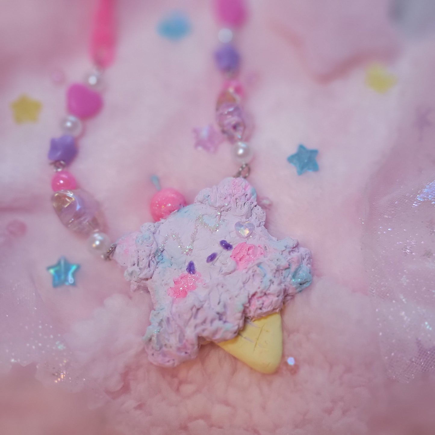 ice cream bear necklace