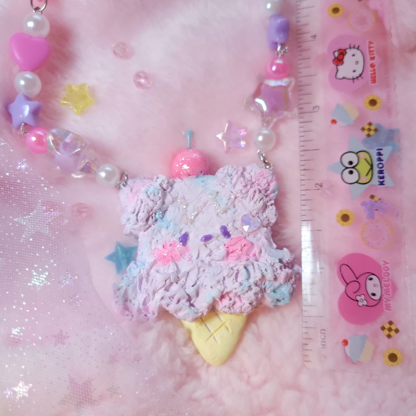 ice cream bear necklace