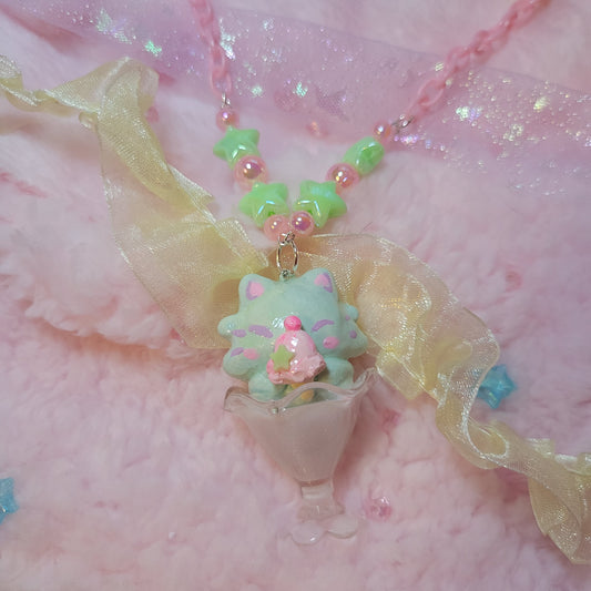 kitty soda necklace