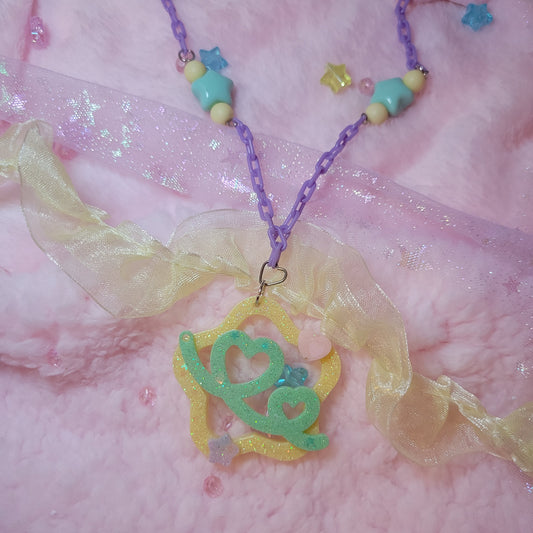 confetti star necklace
