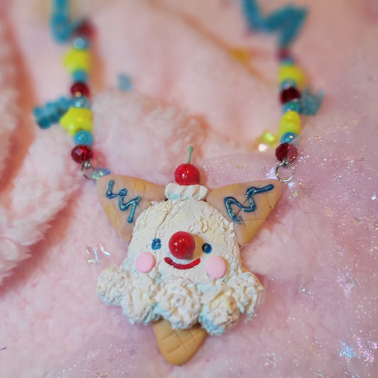 Two Cones the clown necklace