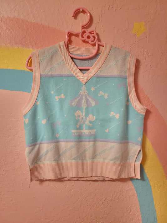 Sample! Glitter pink pony vest