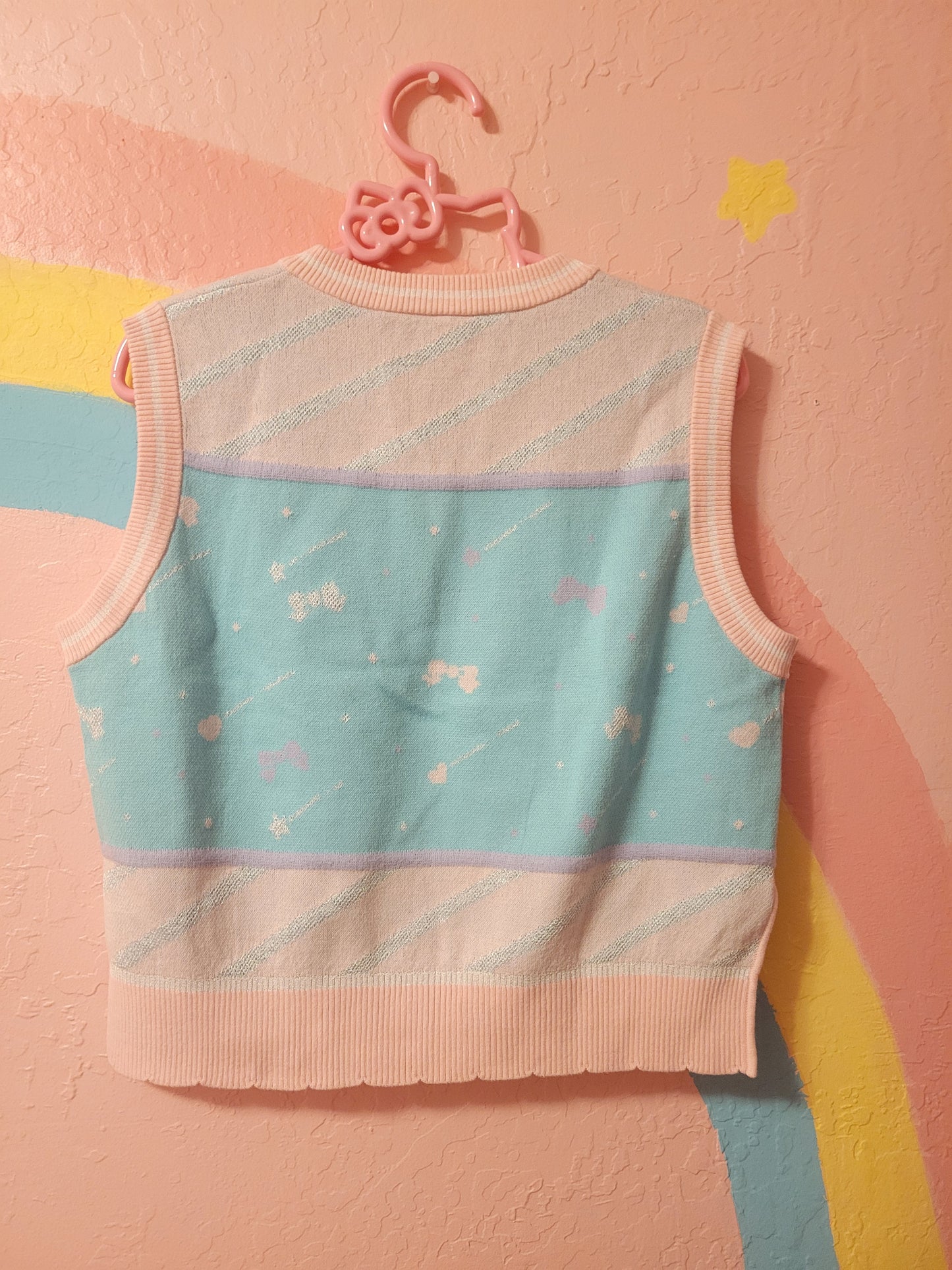 Sample! Glitter pink pony vest
