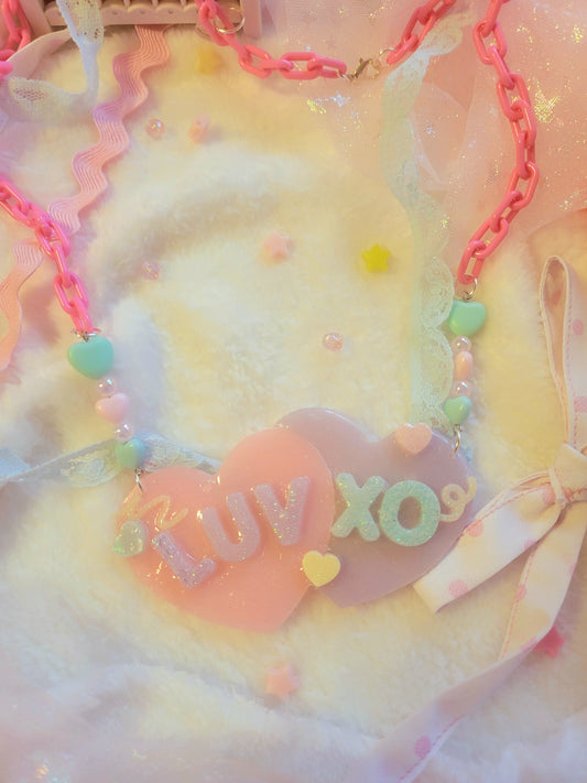 Heart xoxo necklace