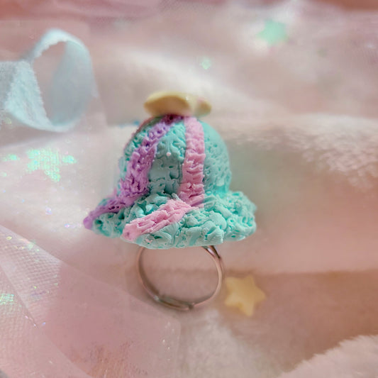 Sea salt shooting star ice cream ring