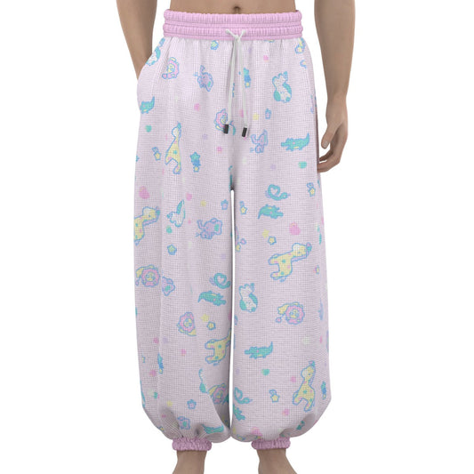 Safari Pink Print Lantern Pants