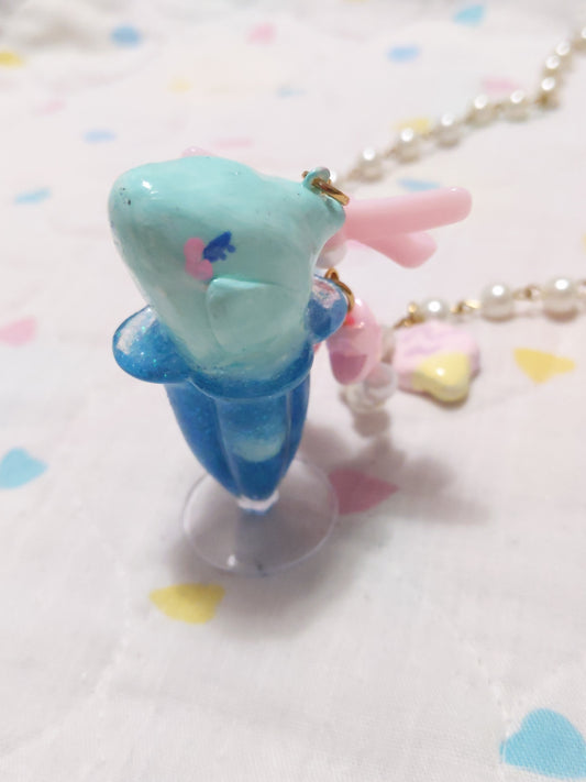 Dolphin soda necklace