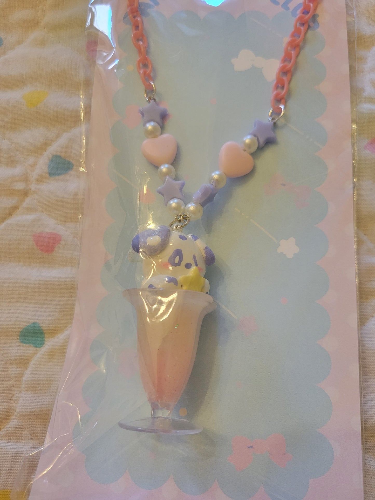 Doggy soda float necklace