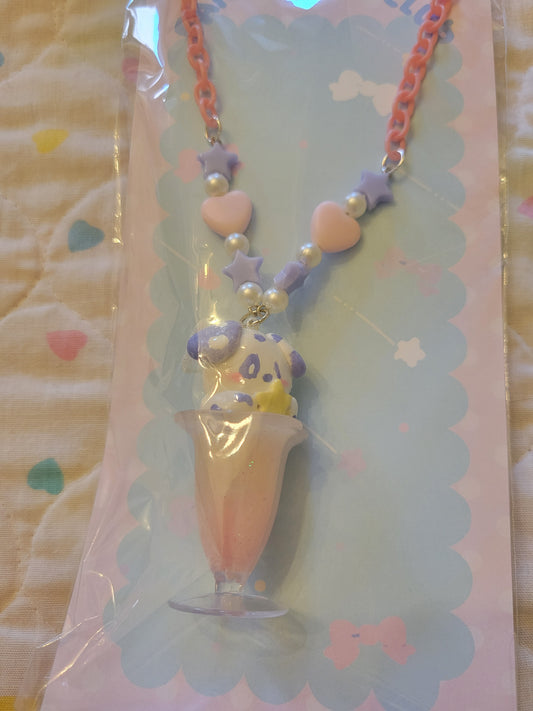 Doggy soda float necklace