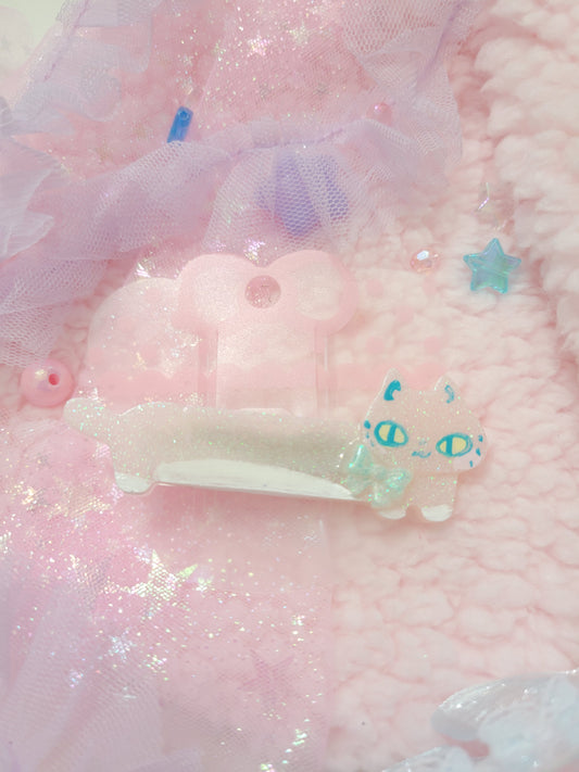 Long cat hairclip