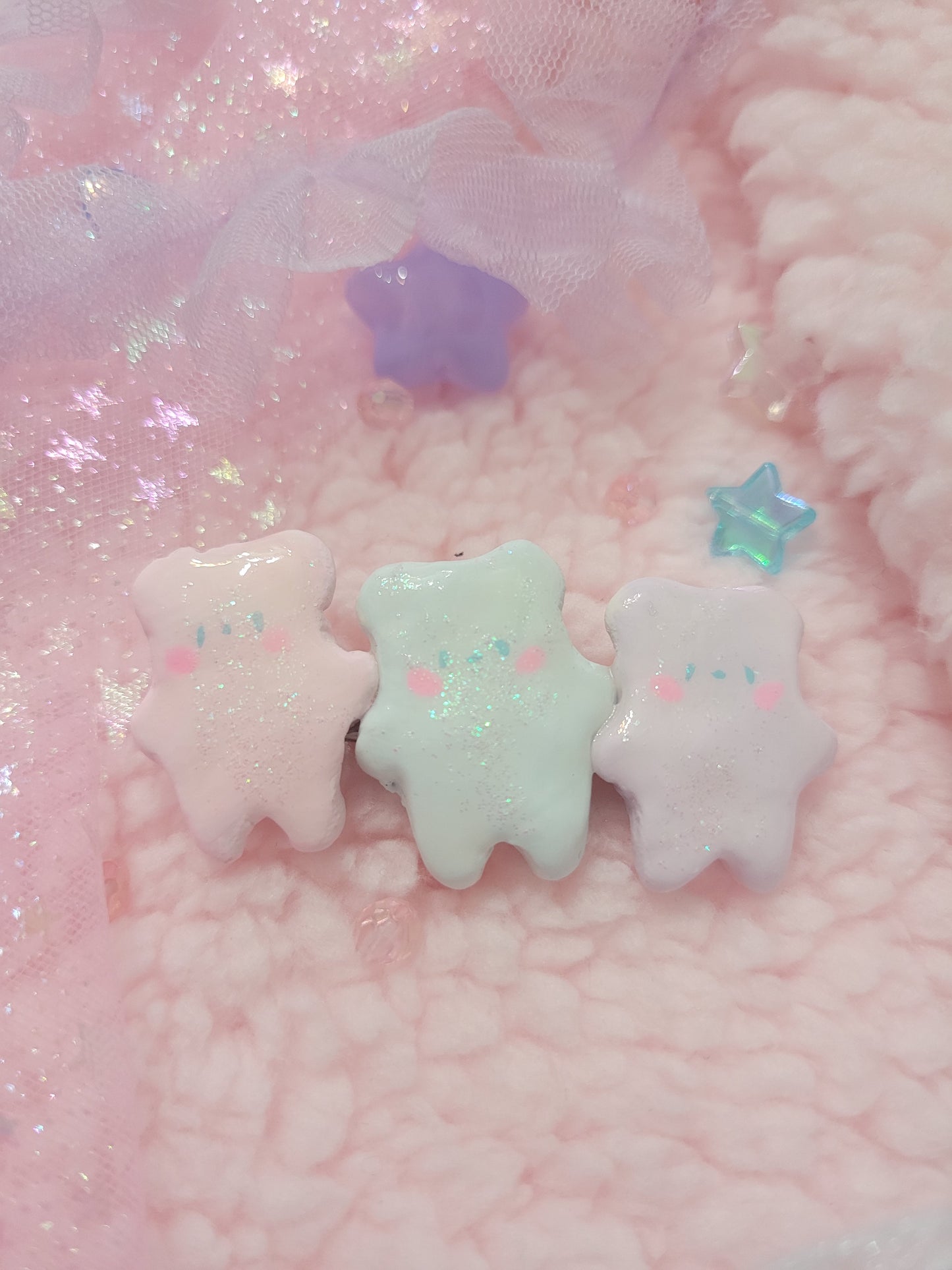 Bear hair clip