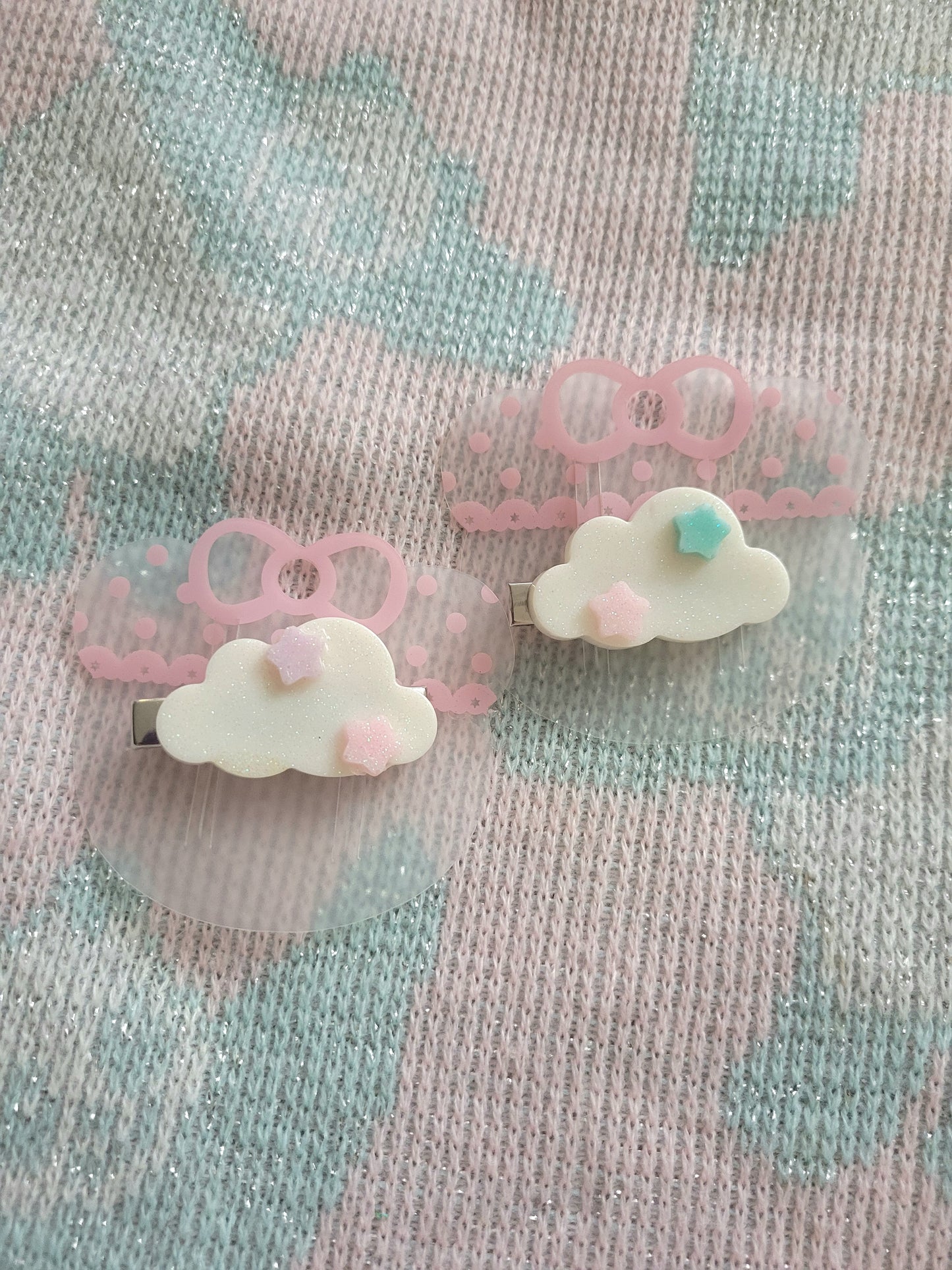 More cloud hair clip