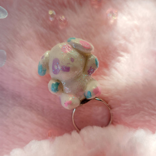 Rainbow Puppy Ring