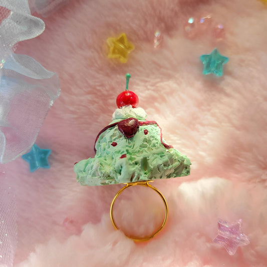 chocolate mint ice cream ring