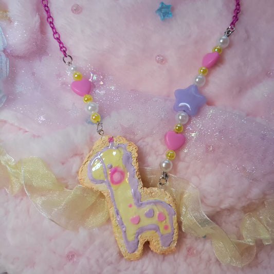 another giraffe cookie necklace