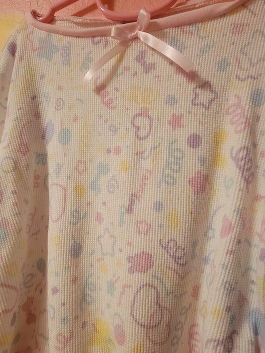 Cropped confetti top