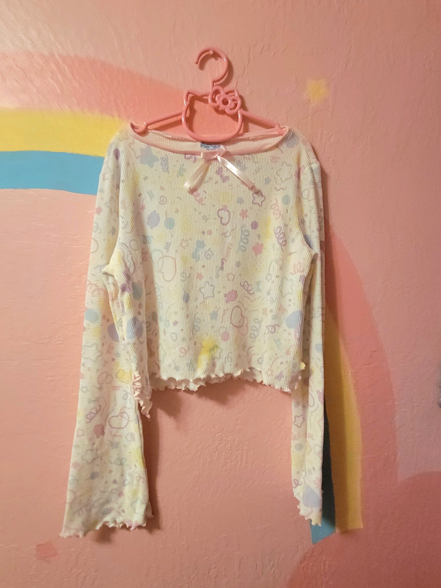 Cropped confetti top