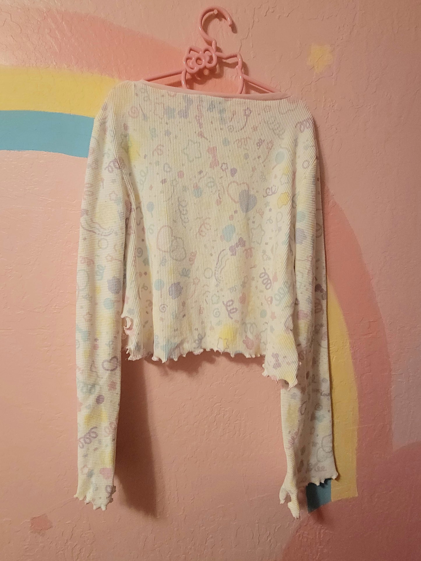 Cropped confetti top