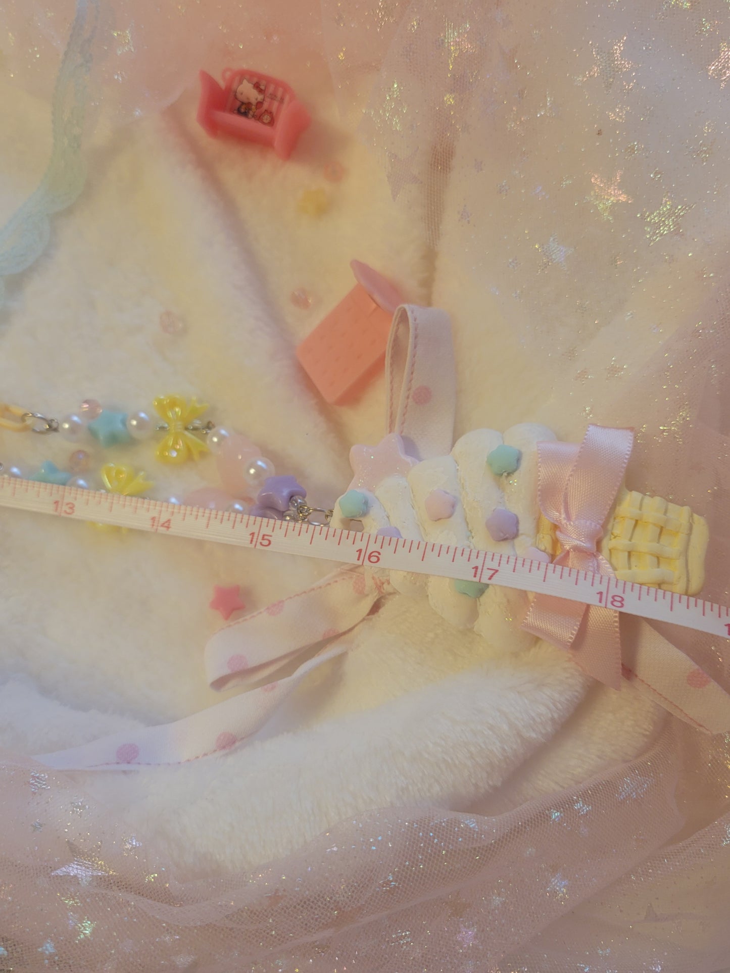 Yellow soft serve necklace