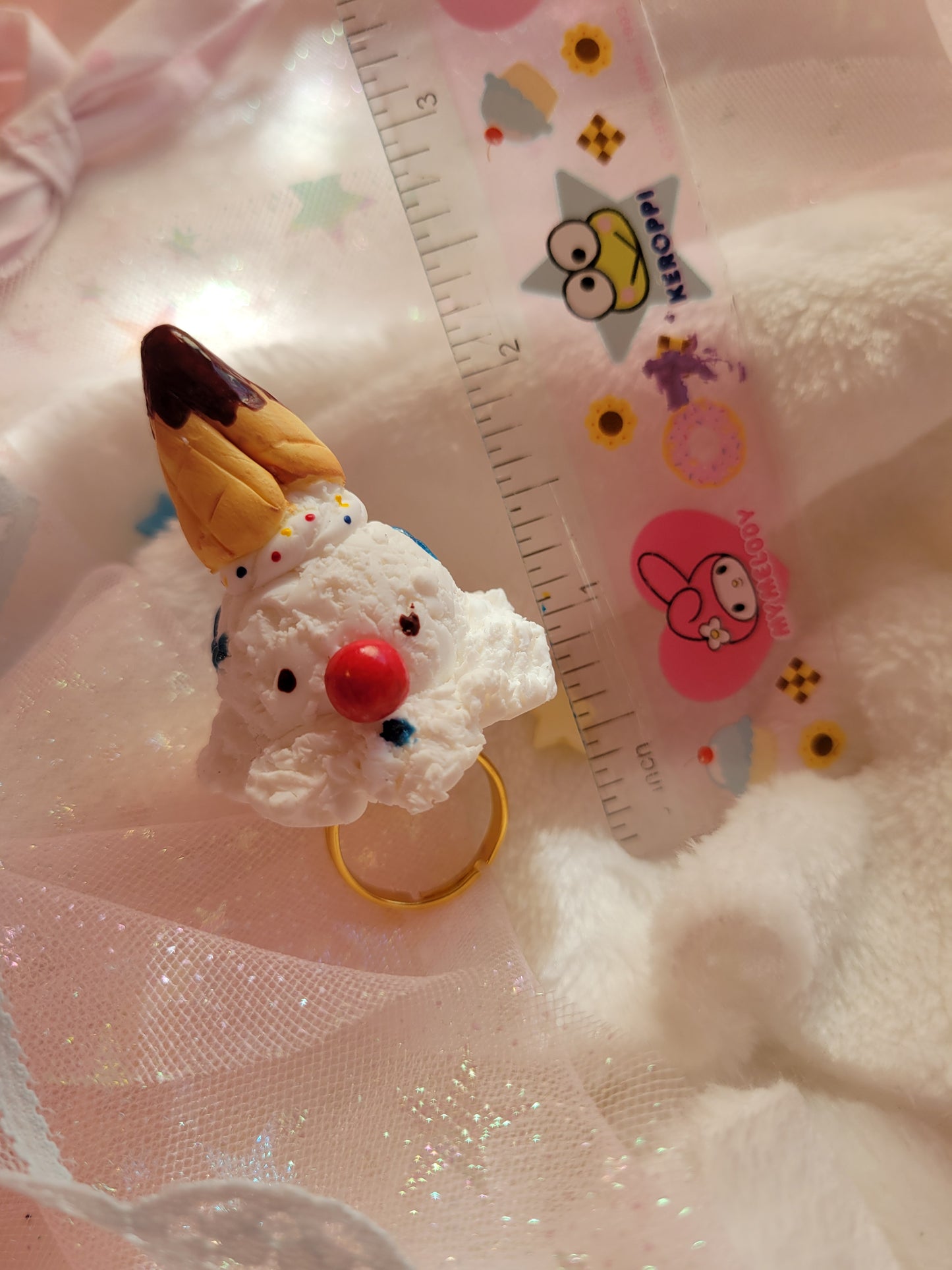 Saucy the clown ice cream ring