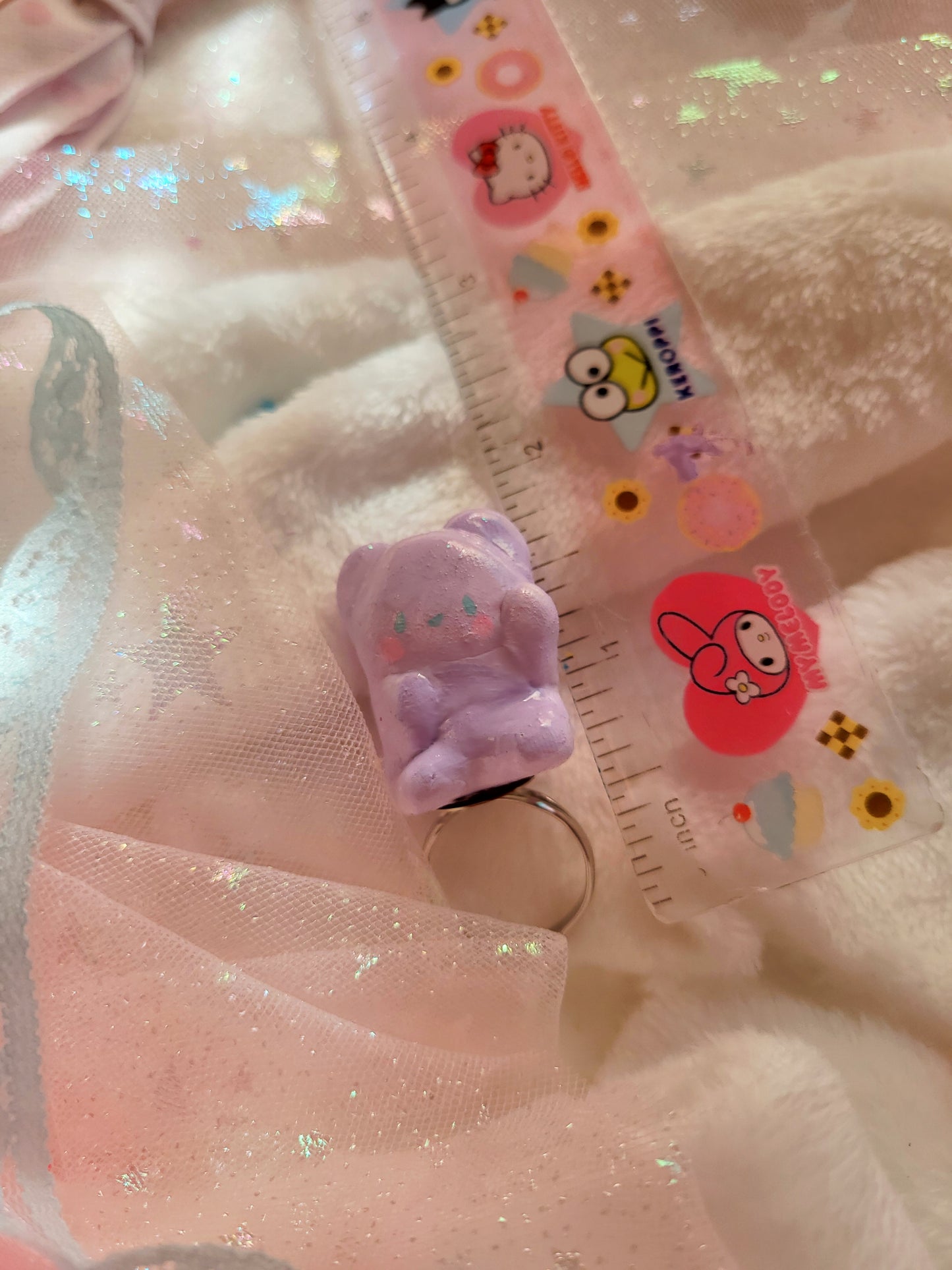 Purple bear ring