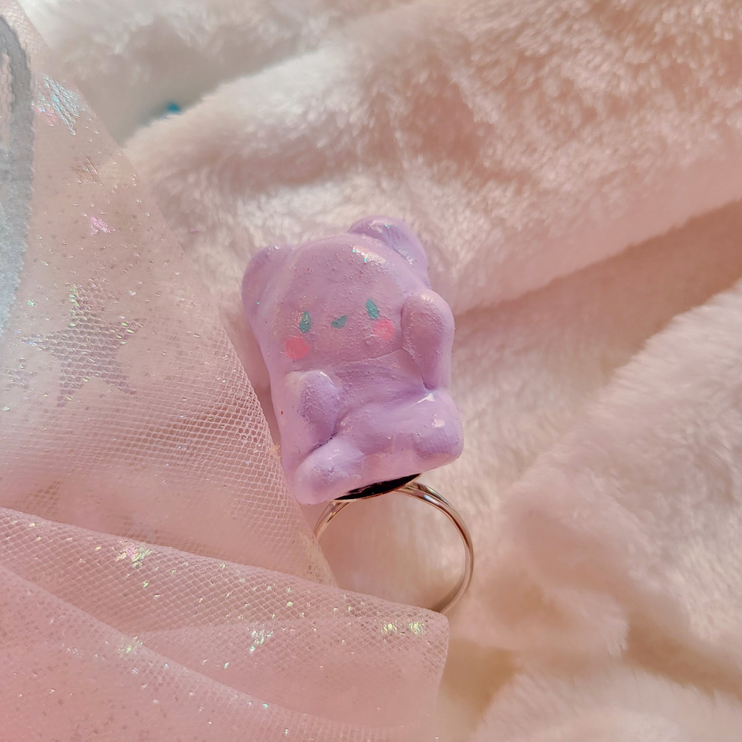 Purple bear ring