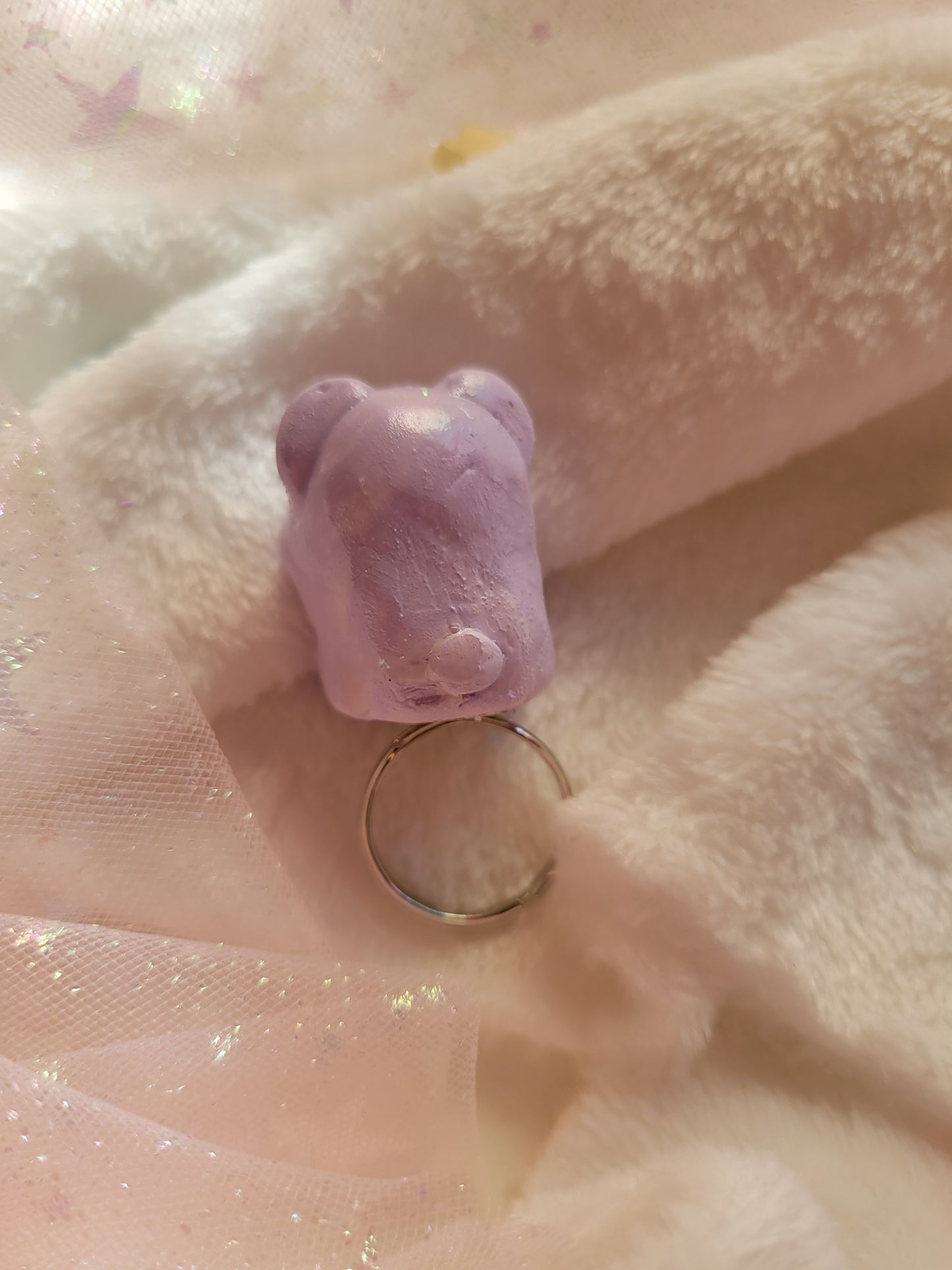 Purple bear ring
