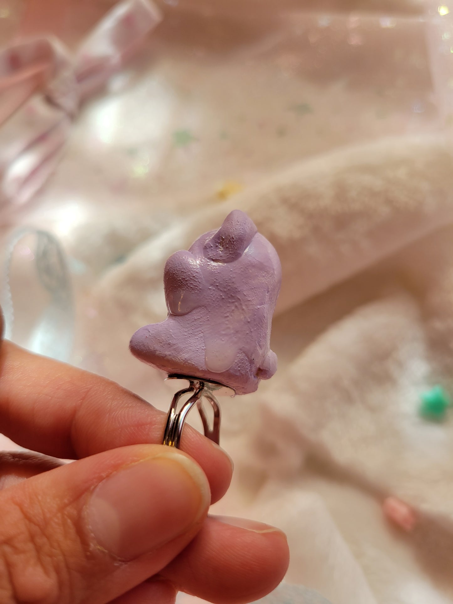 Purple bear ring