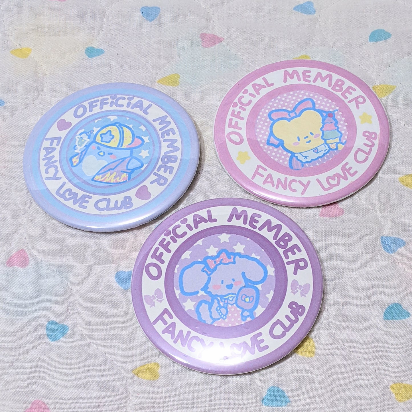 3 inch official member button