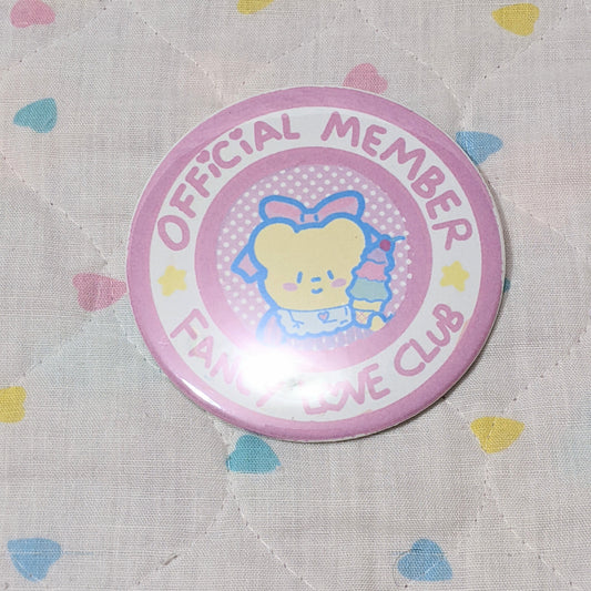 3 inch official member button