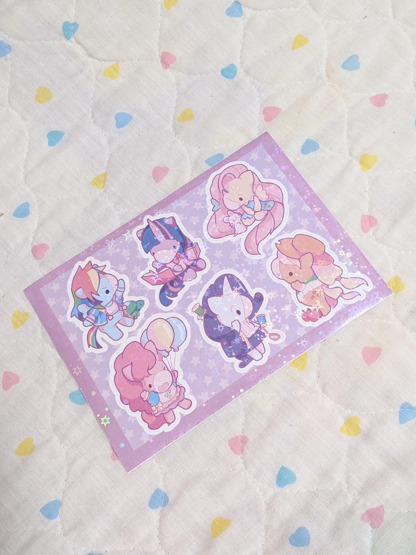These horses are small sticker sheet